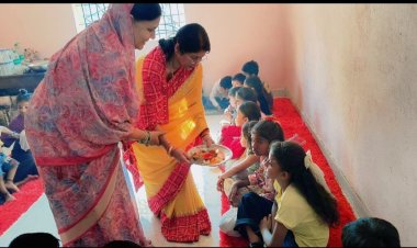 दुर्ग : जय माता दी के जयकारों से गूंजा निगम, महापौर ने कन्याओं को कराया स्नेह भोज