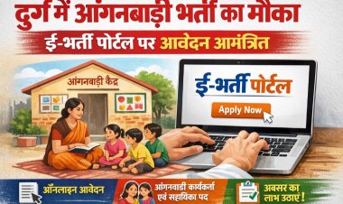 दुर्ग में आंगनबाड़ी भर्ती का मौका, ई-भर्ती पोर्टल पर आवेदन आमंत्रित