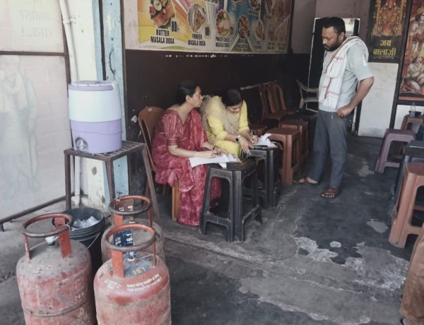 घरेलू गैस के व्यावसायिक उपयोग पर सख्ती, दुर्ग में खाद्य विभाग की कार्रवाई – कई सिलेंडर जब्त