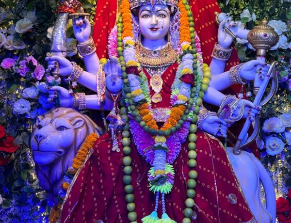 ज्योति कलश विसर्जन एवं माता जी को 56 भोग लगाकर किया गया चैत्र नवरात्र पर्व एवं वार्षिकोत्सव का समापन 