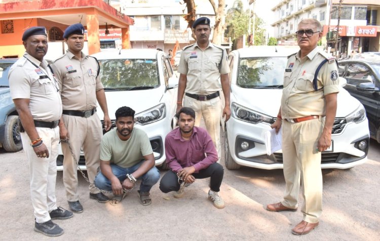 किराये के वाहनों को गिरवी रख ठगी करने वाले गिरोह का खुलासा, 10 वाहन जप्त