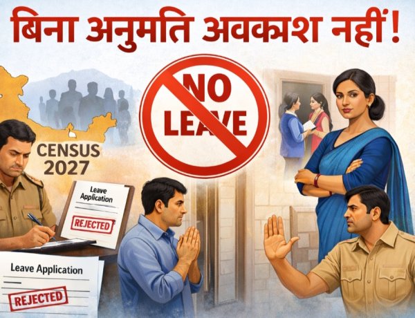 जनगणना 2027: ड्यूटी में लगे कर्मचारियों के अवकाश पर सख्ती, बिना अनुमति छुट्टी नहीं