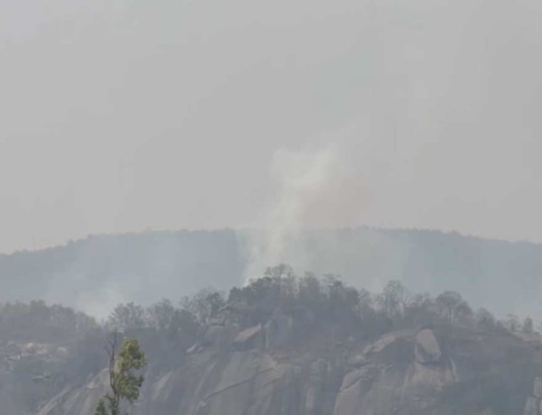 जशपुर में विमान क्रैश की खबर निकली अफवाह, जंगल की आग से उठा था धुआं