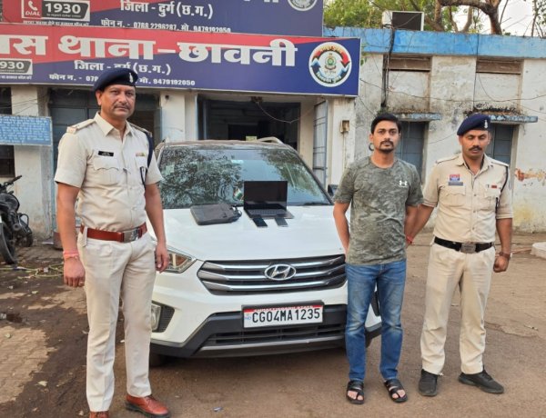 दुर्ग पुलिस की बड़ी कार्रवाई: ‘Guru 777’ ऐप से ऑनलाइन सट्टा चला रहा आरोपी रंगे हाथ गिरफ्तार, कार-लैपटॉप समेत लाखों का सामान जब्त