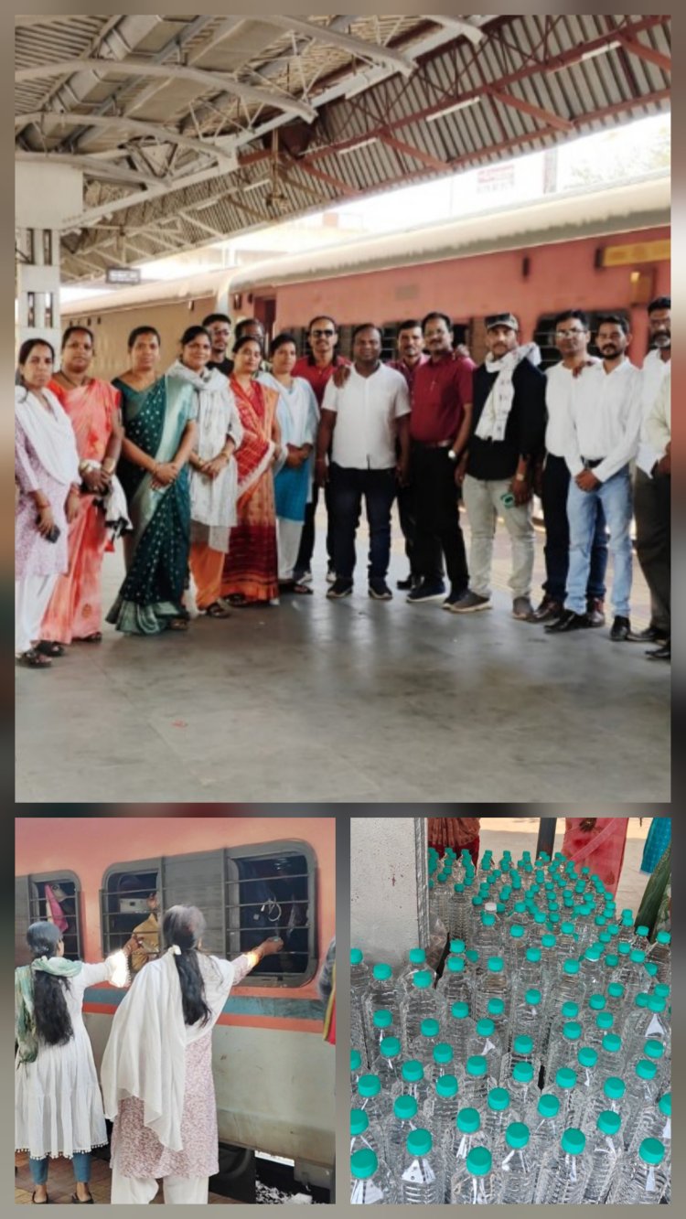 सेवा की मिसाल: वाडाबलिजा जातीय महिला समाज ने यात्रियों को पहुंचाई ठंडे पानी की राहत