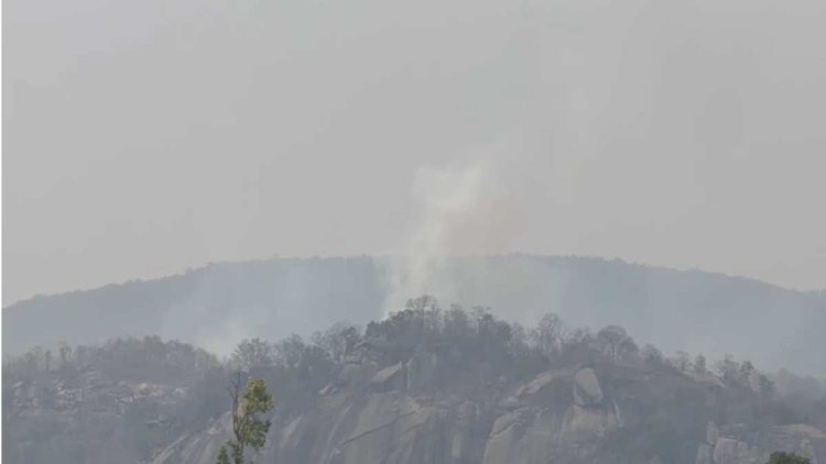 जशपुर में विमान क्रैश की खबर निकली अफवाह, जंगल की आग से उठा था धुआं