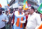 पश्चिम बंगाल, असम एवं पुडुचेरी में भाजपा की ऐतिहासिक जीत पर दुर्ग ग्रामीण विधायक ललित चंद्राकर ने उतई बाजार चौक में कार्यकर्ताओं संग मनाया जश्न