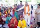 मुख्यमंत्री कन्या विवाह योजना में 15 जोड़े परिणय सूत्र में बंधे, विधायक ललित चंद्राकर व रिकेश सेन ने दिया आशीर्वाद