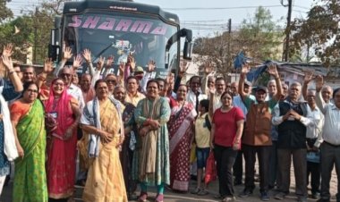 वरिष्ठ नागरिकों ने की धार्मिक यात्रा, मदकूद्वीप व अन्य स्थलों का किया भ्रमण