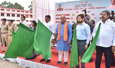दुर्ग जिले को मिले 35 ERV और 4 हाईवे पेट्रोलिंग वाहन, डायल-112 सेवा अपग्रेड