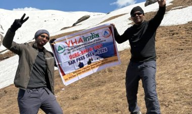 भिलाई  के सिद्धांत और गिडियन ने फतह किया 13,800 फीट ऊंचा सारपास