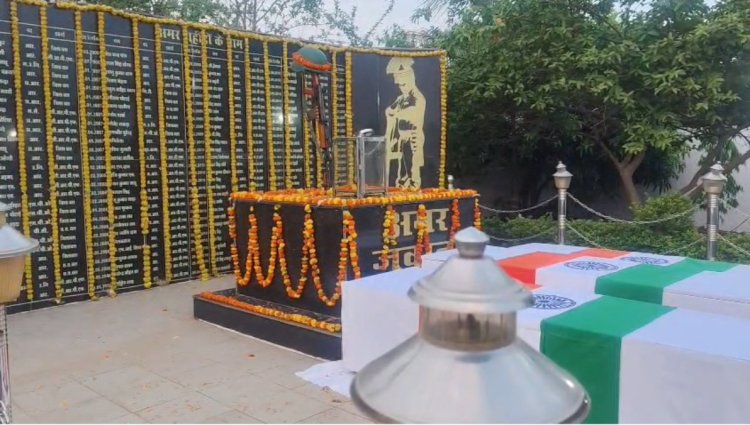 नारायणपुर में गूंजा ‘अमर रहे’ का नारा, 4 शहीद जवानों को अंतिम सलामी