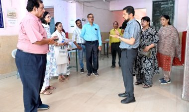 छत्तीसगढ़ राज्य लोक सेवा आयोग मुख्य परीक्षा,कलेक्टर ने किया परीक्षा केंद्र का निरीक्षण