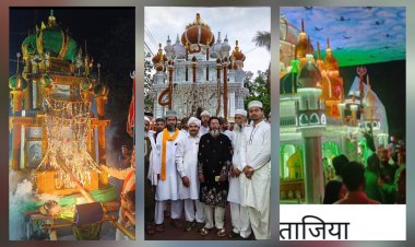 'या हुसैन' की सदाओं के बीच बारिश में निकला ताजिया जुलूस, सेवा और सौहार्द की बनी मिसाल