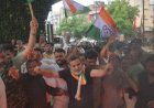 राहुल गांधी की गिरफ्तारी के विरोध में भिलाई में कांग्रेस का प्रदर्शन, बारिश में फूंका प्रधानमंत्री मोदी का पुतला