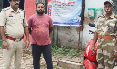 बीएसपी की दीवार फांदकर स्क्रैप चोरी करने वाला युवक गिरफ्तार