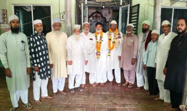 शांति नगर में हाजियों के सम्मान में इस्तेकबाली कार्यक्रम आयोजित