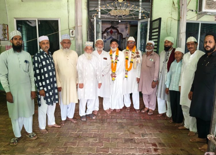 शांति नगर में हाजियों के सम्मान में इस्तेकबाली कार्यक्रम आयोजित
