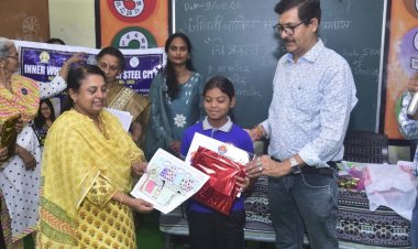 रंगों और कल्पनाओं में दिखी बालिकाओं की प्रतिभा, जीई फाउंडेशन ने कराया चित्रकला प्रतियोगिता का आयोजन