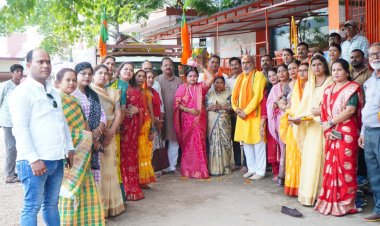रिसाली में संत रविदास महाराज की 650वीं जयंती पर भव्य कलश वंदन यात्रा, विधायक ललित चंद्राकर रहे मौजूद