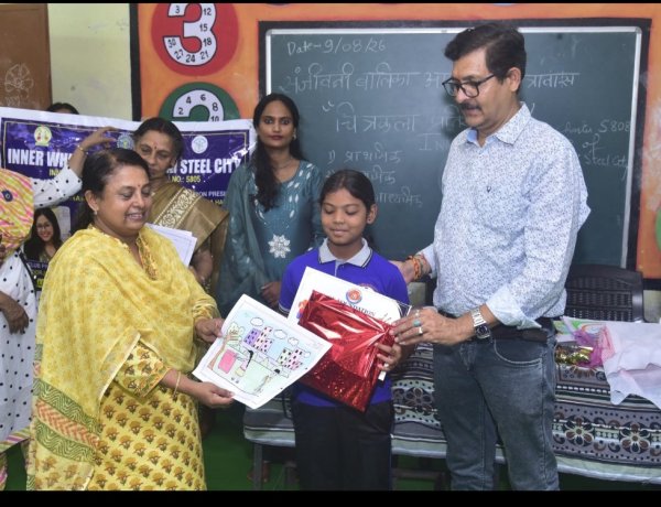 रंगों और कल्पनाओं में दिखी बालिकाओं की प्रतिभा, जीई फाउंडेशन ने कराया चित्रकला प्रतियोगिता का आयोजन
