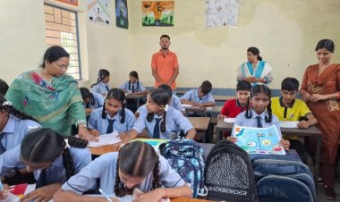 ‘मेरे सपनों का भारत’ चित्रकला अभियान में बच्चों ने भरी कल्पनाओं की उड़ान, रंगों में दिखा विकसित भारत