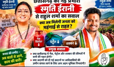 स्मृति ईरानी के छत्तीसगढ़ प्रभारी बनने पर राहुल शर्मा का सवाल, महंगाई पर पुराने बयानों के मुताबिक अब क्या होगा रुख