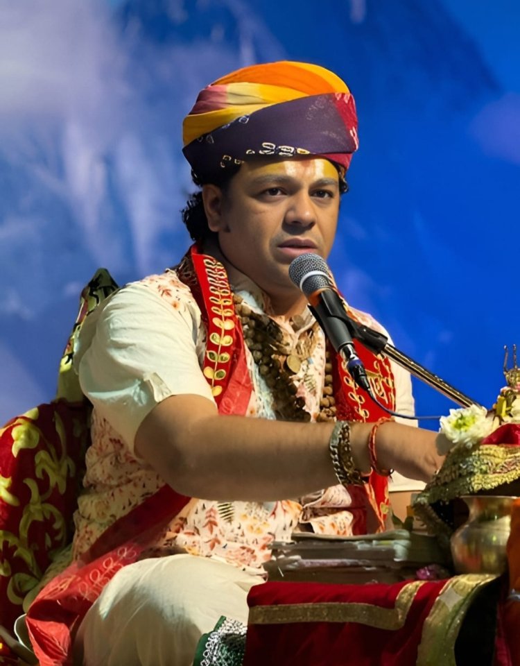 बाबा रामदेव मंदिर में भक्ति की बही गंगा, देवी भागवत कथा के दूसरे दिन राजीव कृष्ण महाराज ने बताया स्त्री शिक्षा का महत्व