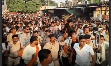 बालोद एसिड अटैक: आरोपियों का मुंडन, पैदल कोर्ट तक ले गई पुलिस; भीड़ ने की फांसी की मांग