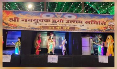 जगन्नाथ धाम की थीम पर सजा पद्मनाभपुर का दुर्गा पंडाल, दर्शन के लिए उमड़ रहे श्रद्धालु, 32वें वर्ष भी श्री नव युवक दुर्गोत्सव समिति ने स्थापित की माँ दुर्गा की भव्य प्रतिमा, चलित झांकी बनी आकर्षण का केंद्र