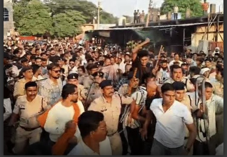 बालोद एसिड अटैक: आरोपियों का मुंडन, पैदल कोर्ट तक ले गई पुलिस; भीड़ ने की फांसी की मांग